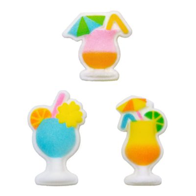 Tropical Drinks Assortment Dec-Ons 6  count