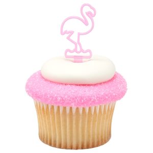 Pink Flamingos DecoPics 12 count