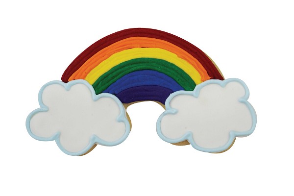 Rainbow with Clouds Cookie Cutter 4.75" Each - Image 2