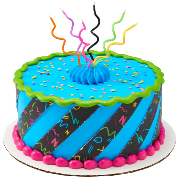 Neon Twist Shaped Candles 4 1/2" 6 count - Image 2