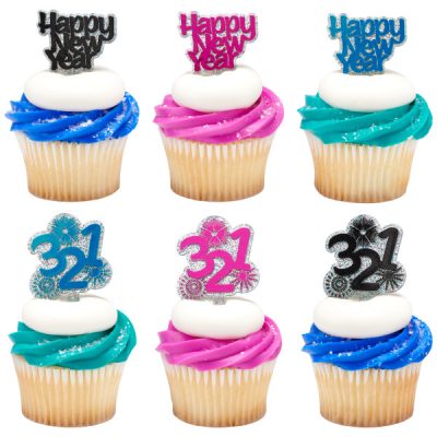 New Year's Countdown Assortment DecoPics 12 count