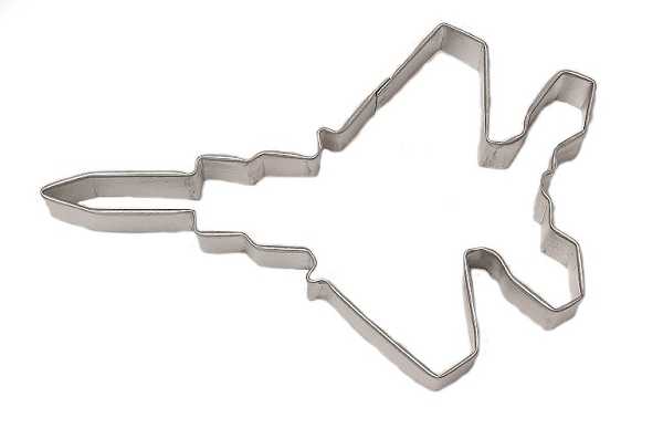 Fighter Jet Cookie Cutter 4.75" Each