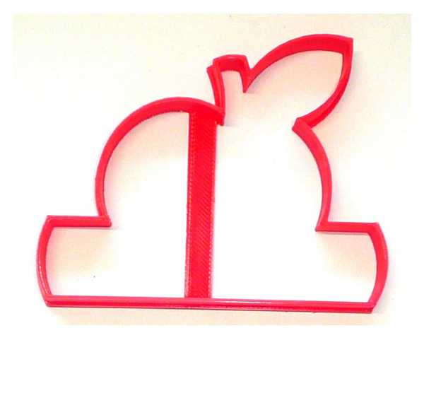 Apple with Blank Banner Cookie Cutter Each