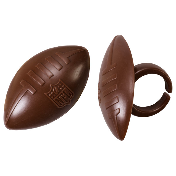 Brown Football Rings w/shield 12 Count - Image 2
