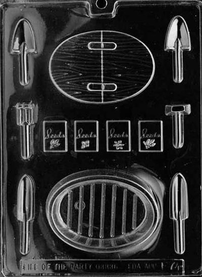 Garden Tool Box with Tools Mold 12 cavity Each