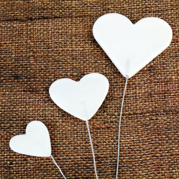 White Heart Burst Assorted Sizes 5 count - Image 3