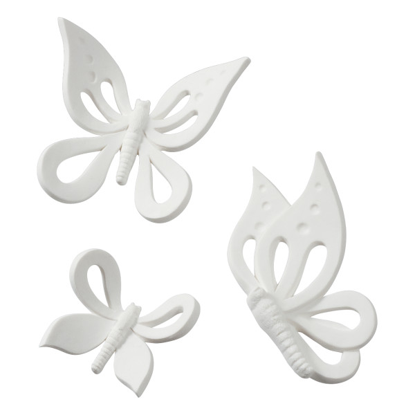 Butterflies Gum Paste 1.5", 2.25", 3" 3 count