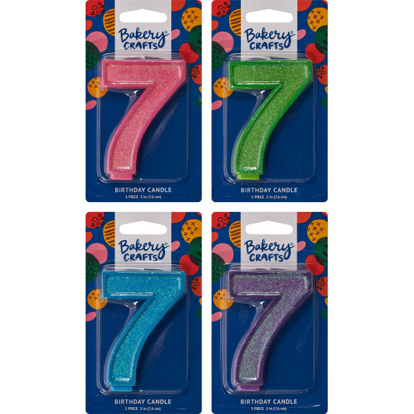 #7 Glitter Candles Each