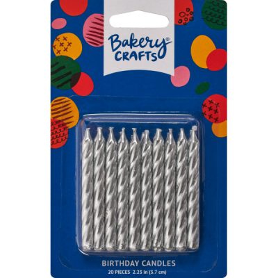 Silver Candles 20 piece