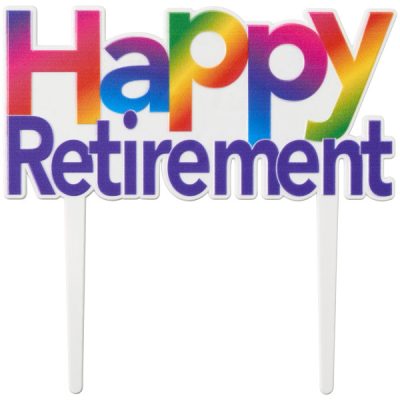 Happy Retirement Vertical Layon each