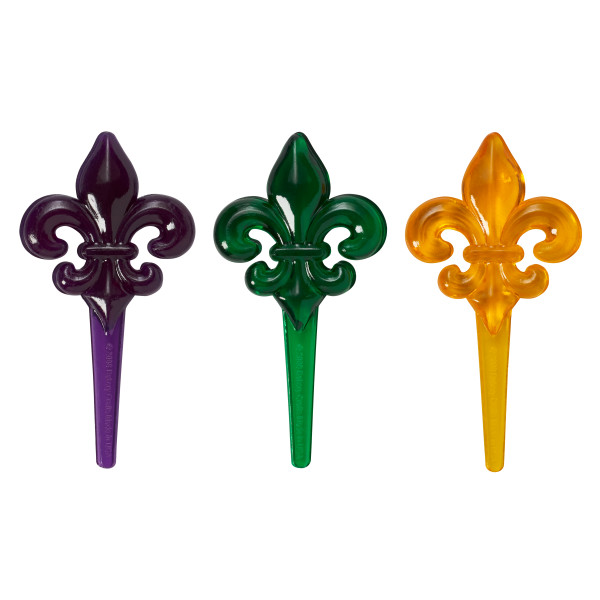 Fleur De Leis Jewel Pick 12 count - Image 2