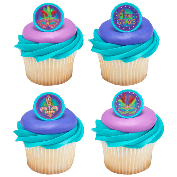 Mardi Gras Celebration Rings 12 count - Image 2