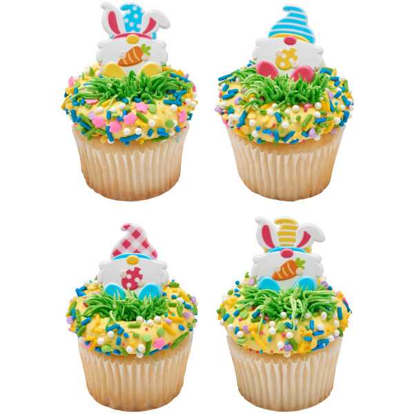 Easter Gnome Cupcake Rings 12 count - Image 2