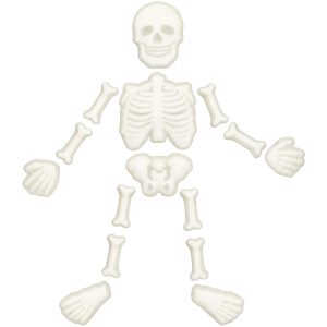 Skeleton Bones Dec-Ons (1 Skeleton) each