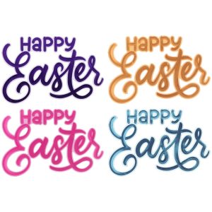 Happy Easter Foil Layon each