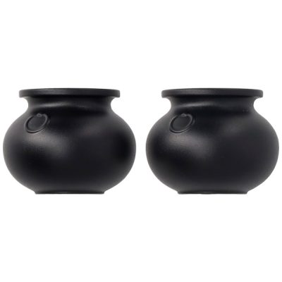 Small Black Cauldron  Layons (2 piece) 6 count