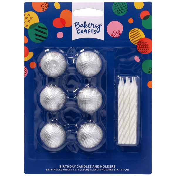 Disco Ball Candle Holders w/candles