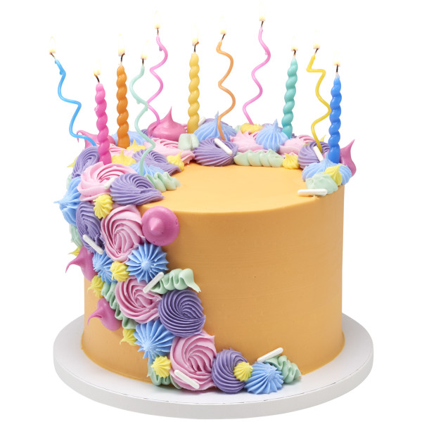 Tall Bright Shaped Candles 6 count - Image 2