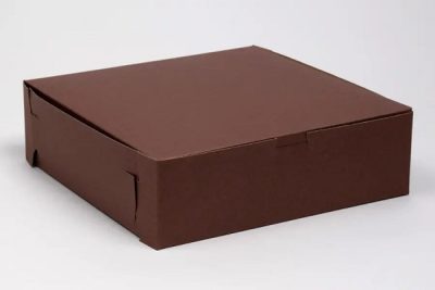 9" x 9" x 2 1/2" Chocolate Brown Pie Box Each
