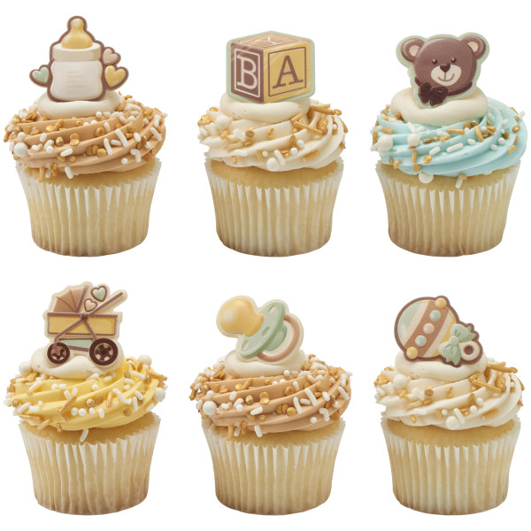 Timeless Baby Assortment Cupcake Rings 12 count