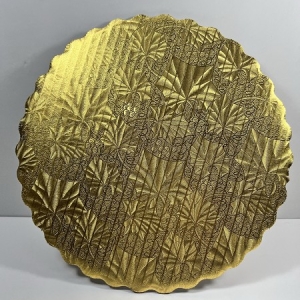 14″ Gold Scalloped Circles Each