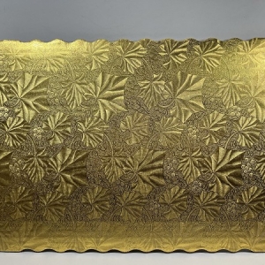 1/4 Sheet Gold Scalloped Each