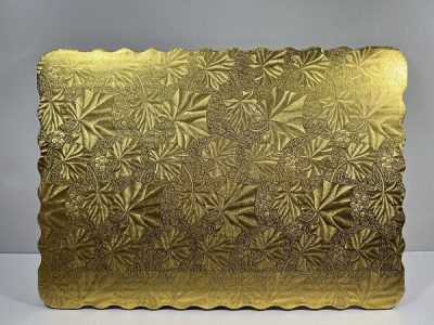 1/2 Sheet Gold Scalloped Each