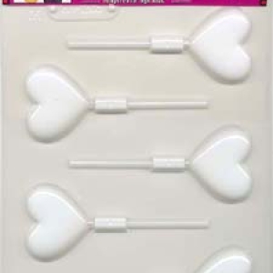 Hearts Sucker Hard Candy Mold 5 cavity Each