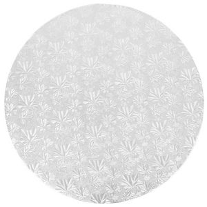 10″ Silver Round Drum Each