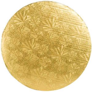 12″ Round x 1/4″ Gold Cake Board Each