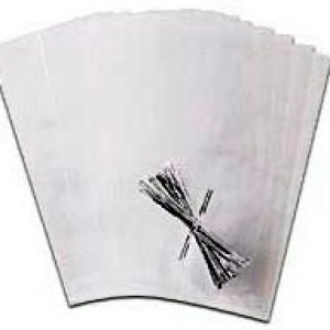 Bags Clear with Ties 4″ x 9 1/4″ 25 count