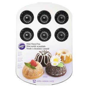 Fluted Mini Non-stick Pan 12 cavity Each