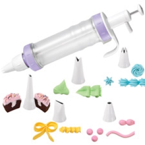 Dessert Decorator with 5 tips & 2 couplers