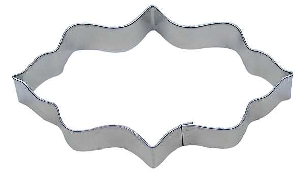 Plaque Elongated Cookie Cutter 4 3/4" Each