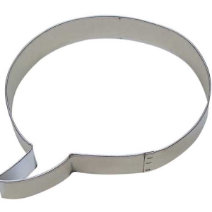 Conversation Bubble Cookie Cutter 4 1/4″ Each