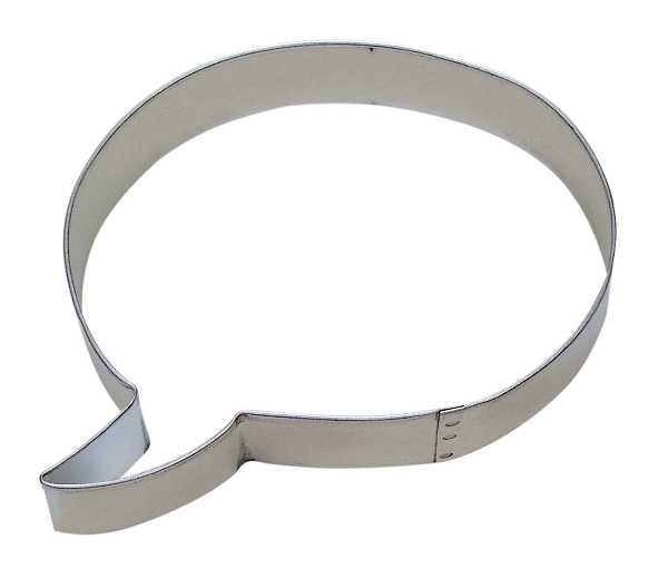 Conversation Bubble Cookie Cutter 4 1/4" Each
