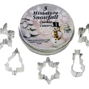 Snowfall Mini Cookie Cutter 5 piece Set