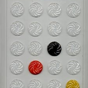 Swirl Mint Pattie Mold 20 cavity Each