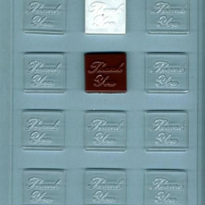 Thank You Square Mold 12 cavity Each