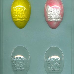 Happy Easter Egg Mold 4 cavity Each