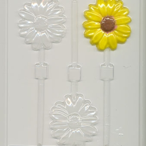Long Stem Daisy Lolli Mold 3 cavity Each