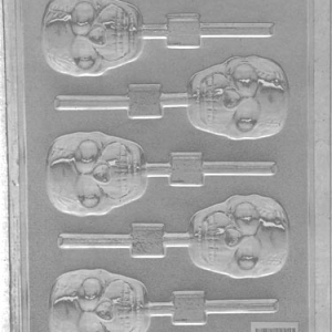 Skull Lollipop Candy Mold 5 cavity Each