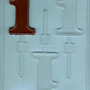 #1 Sucker Candy Mold 3 cavity Each