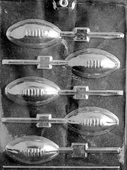 Football Lollipop Candy Mold 5 cavity Each
