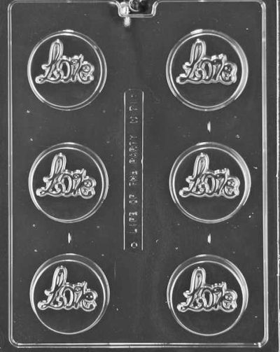 Love Cookie Candy Mold Each