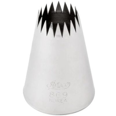 #9B=869K French Star Pastry Tube Each