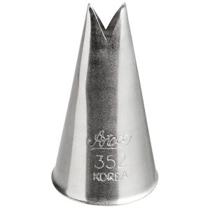 #352 Large Deep Cut Leaf Tube Each