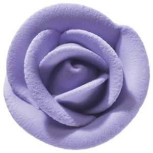 Lavender Icing Roses Small 1″ Each