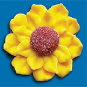 Sunflower Royal Icing 1 3/4″ Each