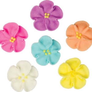 Wild Rose Royal Icing Assorted 1″ 6 count